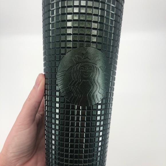 Starbucks 2021 Winter Holiday Jeweled Tumbler Cold Cup 24oz Green IN HAND NEW - Picture 2 of 7